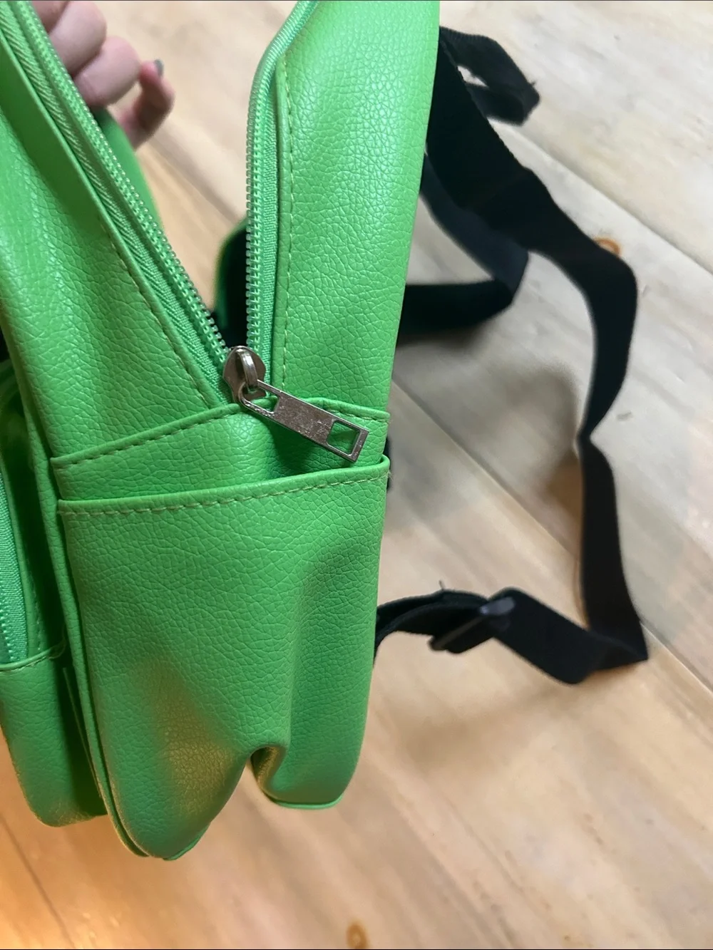 Kids Creeper Pixel Mini Backpack in Bright Green